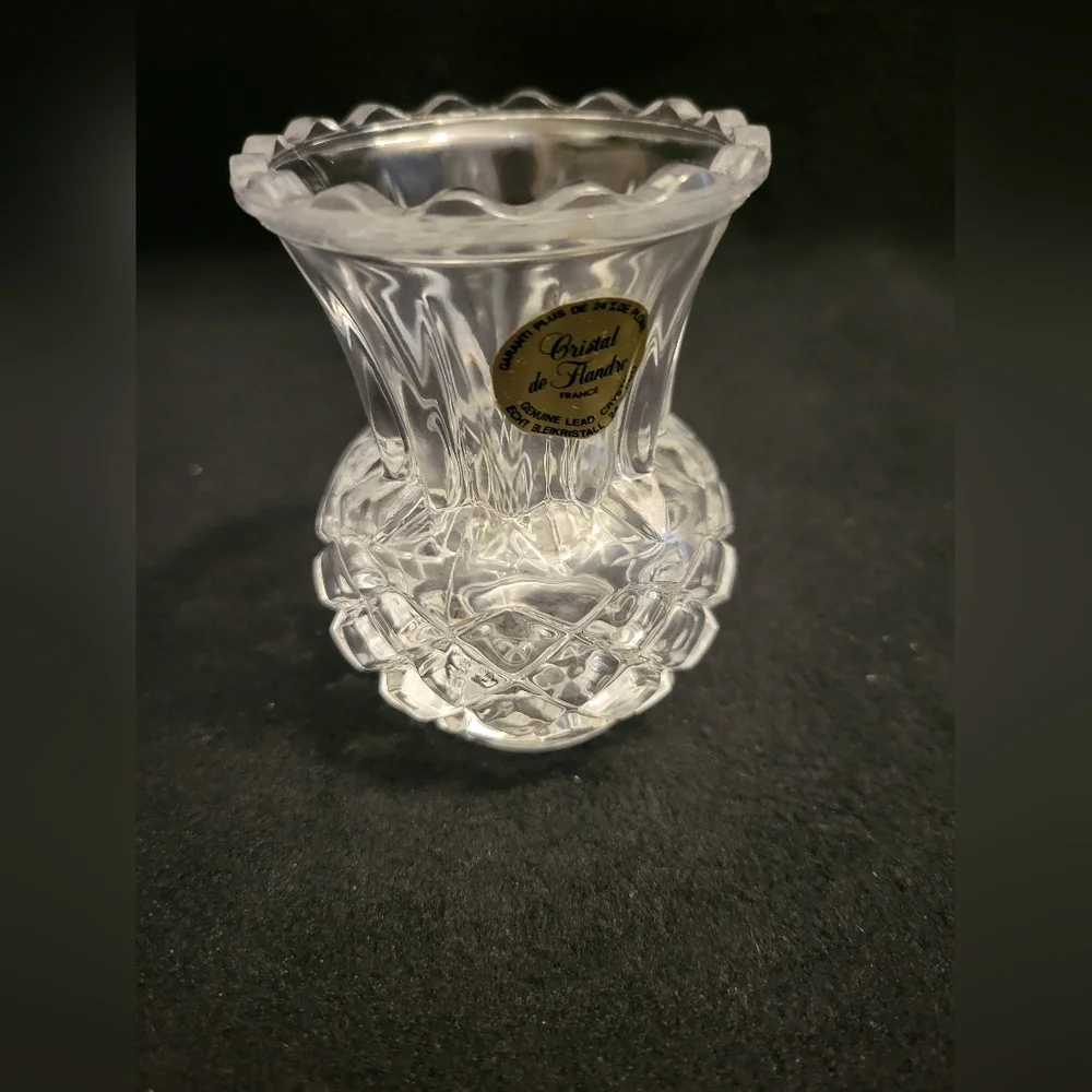 Princess House Lead Crystal Toothpick Holder